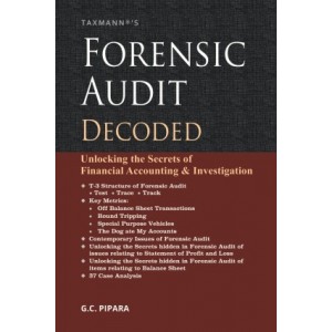 Taxmann's Forensic Audit Decoded by G. C. Pipara
